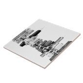 Chicago, Illinois skyline Tegeltje (Zijkant)