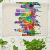 Chicago Illinois Skyline Theedoek (Gevouwen)