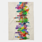 Chicago Illinois Skyline Theedoek (Verticaal)