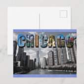 Chicago Illinois Skyline Travel Photo Briefkaart (Voorkant / Achterkant)