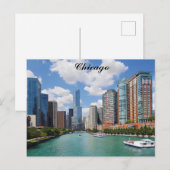 Chicago Illinois Skyline Travel Photo Briefkaart (Voorkant / Achterkant)