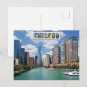 Chicago Illinois Skyline Travel Photo Briefkaart (Voorkant / Achterkant)