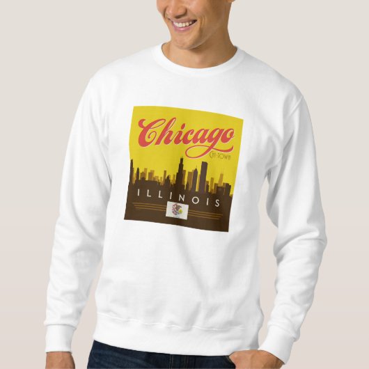 Chicago Illinois Skyline Trui (Voorkant)