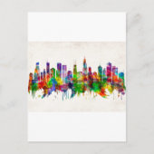 Chicago Illinois Skyline Uitnodiging Briefkaart (Voorkant)