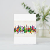 Chicago Illinois Skyline Uitnodiging Briefkaart (Staand voorkant)