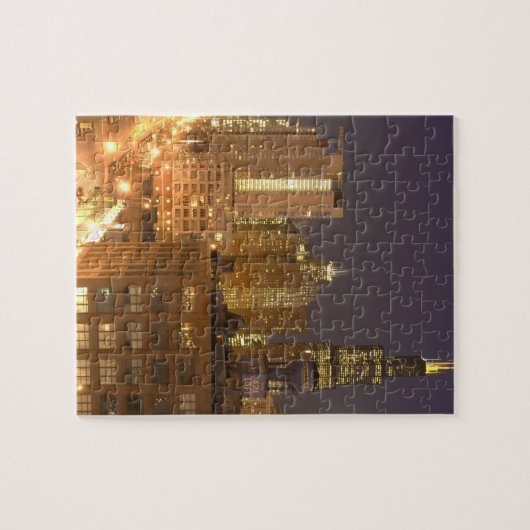 Chicago, Illinois, Skyline van West Loop bij Legpuzzel (Horizontaal)