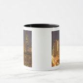 Chicago, Illinois, Skyline van West Loop bij Mok (Midden)