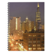 Chicago, Illinois, Skyline van West Loop bij Notitieboek (Voorkant)