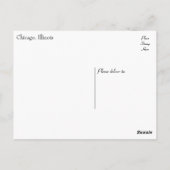 Chicago Illinois Skyline, Verenigd Koninkrijk Briefkaart (Achterkant)