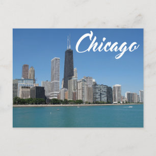 Chicago Illinois Skyline, Verenigde Staten van Ame Briefkaart