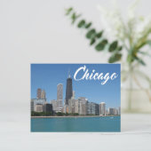Chicago Illinois Skyline, Verenigde Staten van Ame Briefkaart (Staand voorkant)