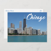 Chicago Illinois Skyline, Verenigde Staten van Ame Briefkaart (Voorkant / Achterkant)