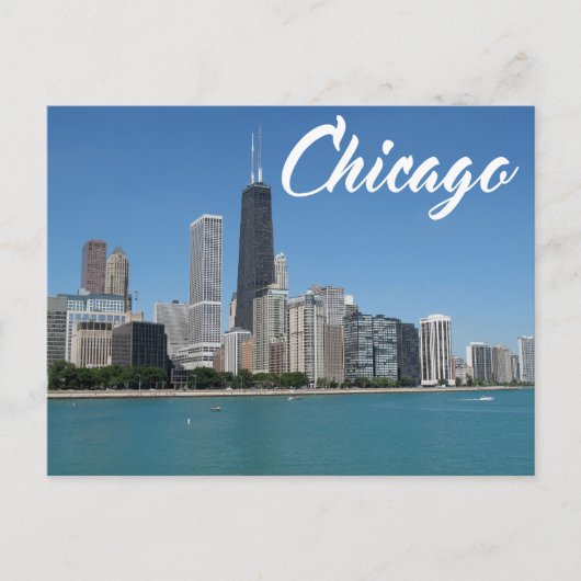 Chicago Illinois Skyline, Verenigde Staten van Ame Briefkaart (Voorkant)
