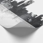 CHICAGO ILLINOIS SKYLINE - verpakkingspapier Cadeaupapier (Hoek)