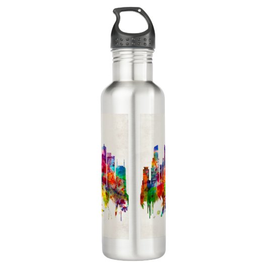 Chicago Illinois Skyline Waterfles (Achterkant)