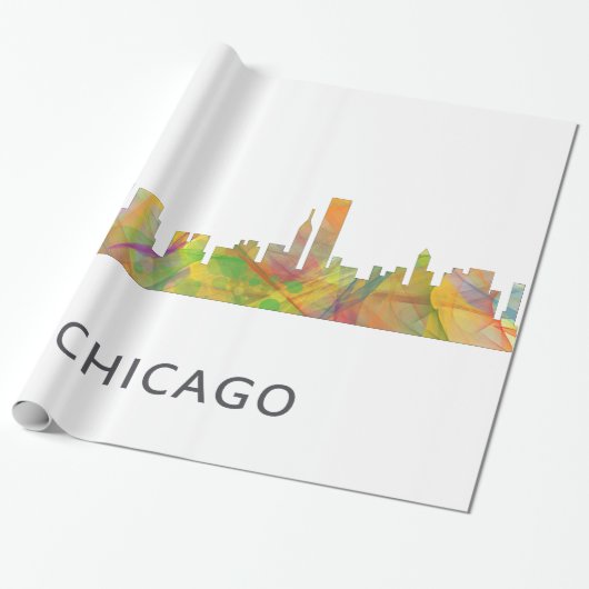 CHICAGO, ILLINOIS SKYLINE WB1 - CADEAUPAPIER (Uitgerold)