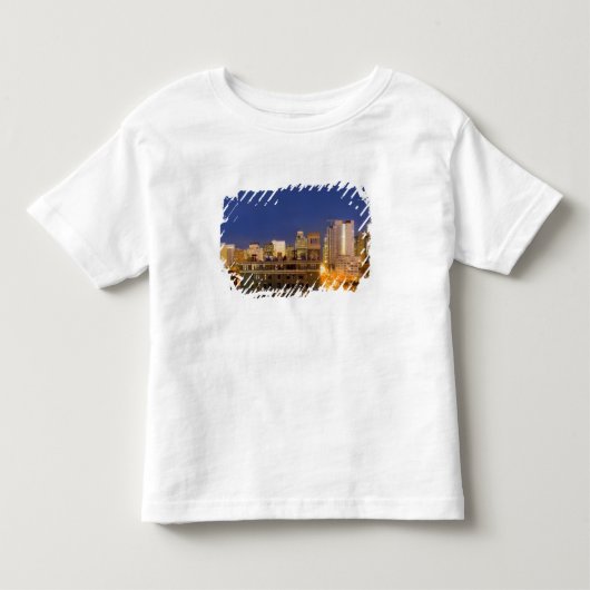 Chicago, Illinois, skylinefoto vanuit West Loop Kinder Shirts (Voorkant)