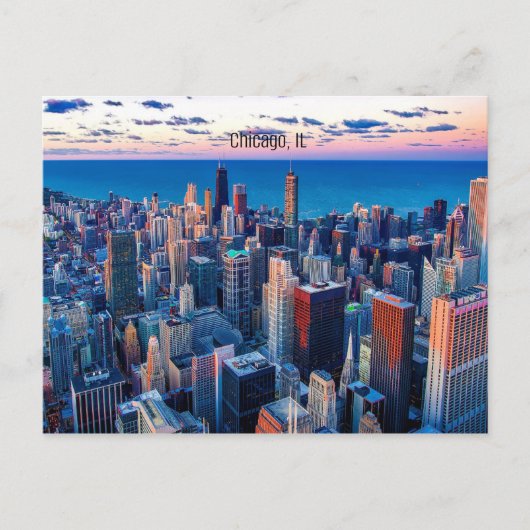 Chicago, Illinois Skyscrapers Briefkaart (Voorkant)