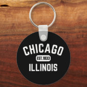 Chicago Illinois Sleutelhanger (Voorkant)