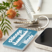 Chicago, Illinois Sleutelhanger (Voorkant Rechts)