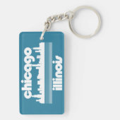 Chicago, Illinois Sleutelhanger (achterkant)