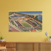 Chicago, Illinois, Soldaten Field en Field Canvas Afdruk (Insitu (Woonkamer))