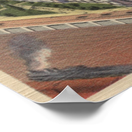 Chicago, Illinois, Soldaten Field en Field Poster (Hoek)