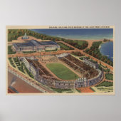 Chicago, Illinois, Soldaten Field en Field Poster (Voorkant)