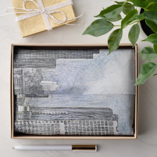 Chicago Illinois Stetch Decoupage Paper Tissuepapier (Geschenk)