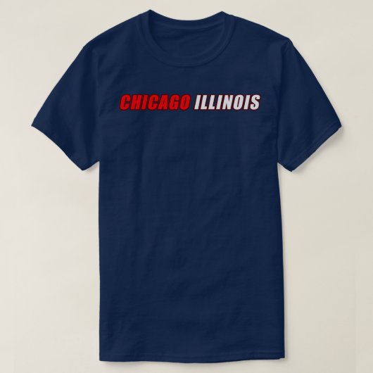 Chicago Illinois T-shirt (Design voorkant)