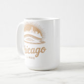 Chicago Illinois T-shirt Hoodie Koffiemok (Voorkant links)