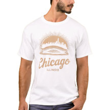 Chicago Illinois T-shirt met bonen
