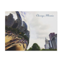 Chicago Illinois The Bean Post Card