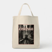 Chicago Illinois Tote Bag (Achterkant)