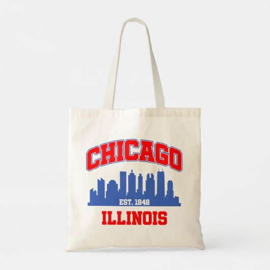 Chicago, Illinois Tote Bag (Achterkant)