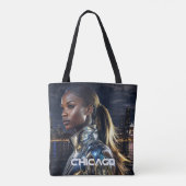CHICAGO - ILLINOIS TOTE BAG (Achterkant)