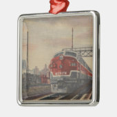 Chicago, Illinois/Train Metalen Ornament (Links)