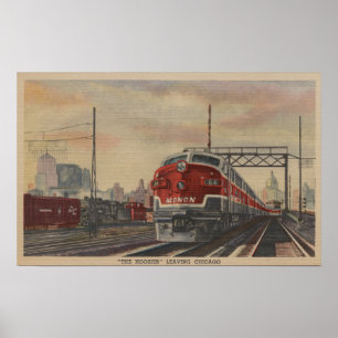 Chicago, Illinois/Train Poster