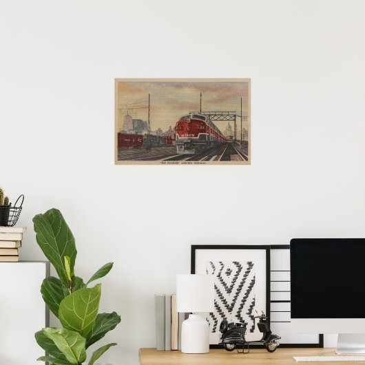Chicago, Illinois/Train Poster (Thuiskantoor)
