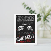 Chicago Illinois Travel Horror Greeting  Briefkaart (Staand voorkant)