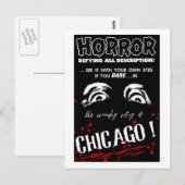 Chicago Illinois Travel Horror Greeting  Briefkaart (Voorkant / Achterkant)