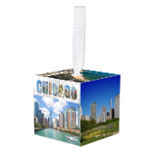 Chicago Illinois Travel Photos Kerstmis Decoratie (Voorkant hoekig)