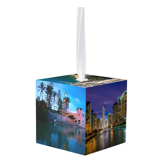 Chicago Illinois Travel Photos Kerstmis Decoratie (Achter hoekig)