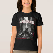 Chicago Illinois Tri-Blend Shirt (Voorkant)