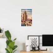 Chicago Illinois Tribune Tower Poster (Thuiskantoor)