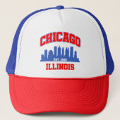Chicago, Illinois Trucker Pet (Voorkant)