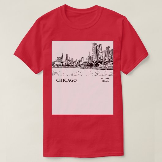 Chicago Illinois TShirt 9 (Design voorkant)