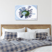 Chicago Illinois Unique City Skyline Travel Photo Canvas Afdruk (Insitu (Slaapkamer))
