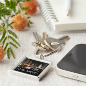 Chicago Illinois USA - Chicago Skyline at Night Sleutelhanger (Zijkant)