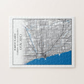 Chicago Illinois USA City Travel City Map Legpuzzel (Horizontaal)